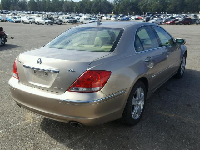 JH4KB16506C001392 - 2006 ACURA RL GOLD photo 4