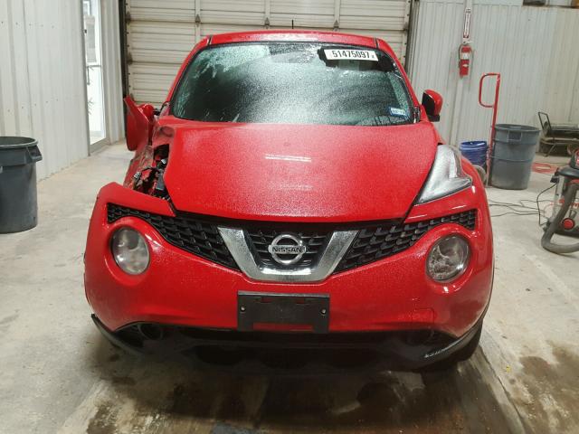 JN8AF5MR4GT602714 - 2016 NISSAN JUKE S RED photo 9