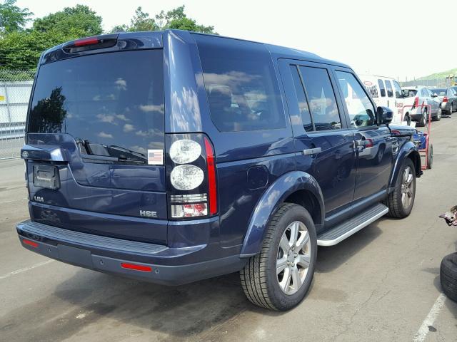 SALAG2V62FA770477 - 2015 LAND ROVER LR4 HSE BLUE photo 4