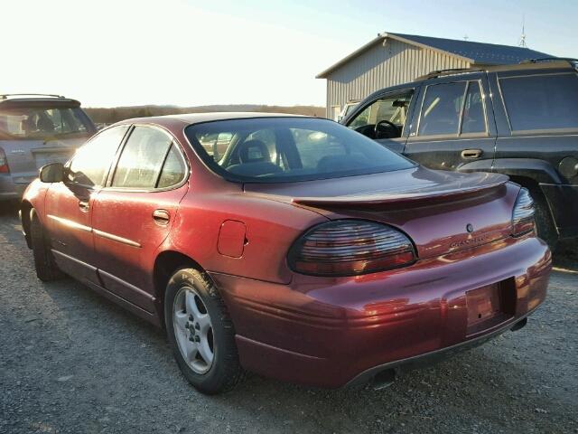 1G2WP52K5YF337813 - 2000 PONTIAC GRAND PRIX MAROON photo 3