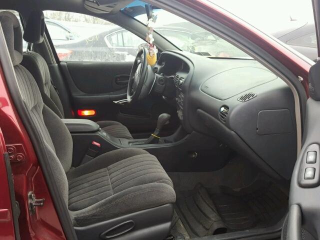 1G2WP52K5YF337813 - 2000 PONTIAC GRAND PRIX MAROON photo 5