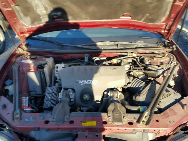 1G2WP52K5YF337813 - 2000 PONTIAC GRAND PRIX MAROON photo 7