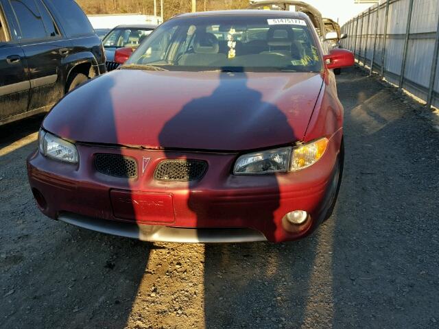 1G2WP52K5YF337813 - 2000 PONTIAC GRAND PRIX MAROON photo 9