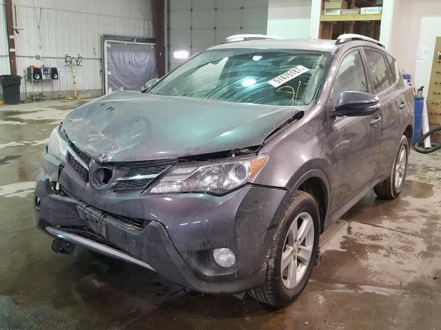 2T3RFREV0EW192411 - 2014 TOYOTA RAV4 XLE CHARCOAL photo 2