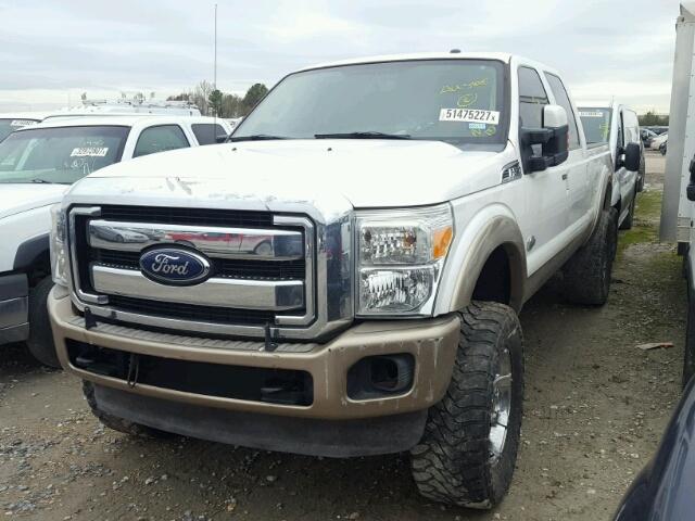 1FT7W2BT8DEA31683 - 2013 FORD F250 SUPER WHITE photo 2