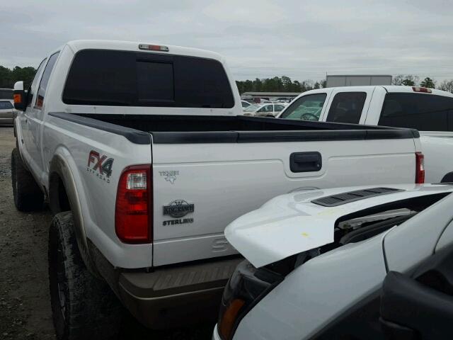 1FT7W2BT8DEA31683 - 2013 FORD F250 SUPER WHITE photo 3