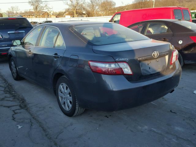 4T1BB46K19U097987 - 2009 TOYOTA CAMRY HYBR GRAY photo 3