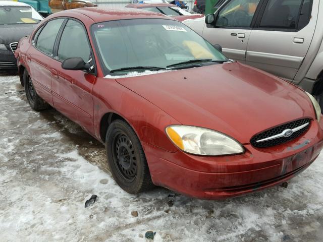 1FAFP52U71A131382 - 2001 FORD TAURUS LX RED photo 1