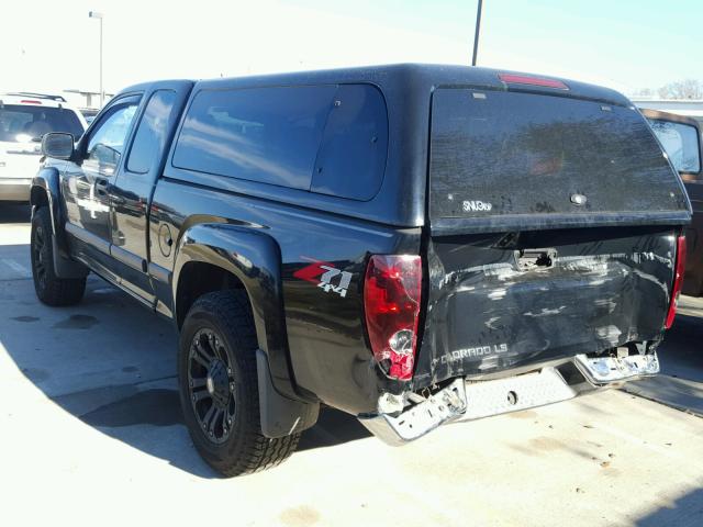 1GCDT196148123741 - 2004 CHEVROLET COLORADO BLACK photo 3