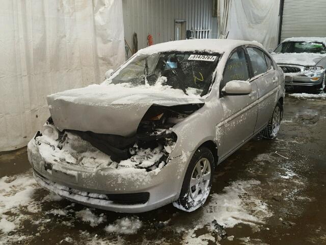 KMHCN4ACXBU619453 - 2011 HYUNDAI ACCENT GLS SILVER photo 2