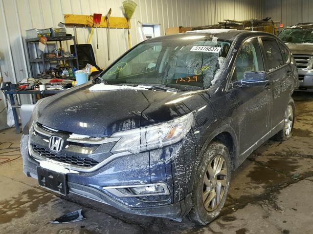 5J6RM4H58GL139444 - 2016 HONDA CR-V EX BLUE photo 2