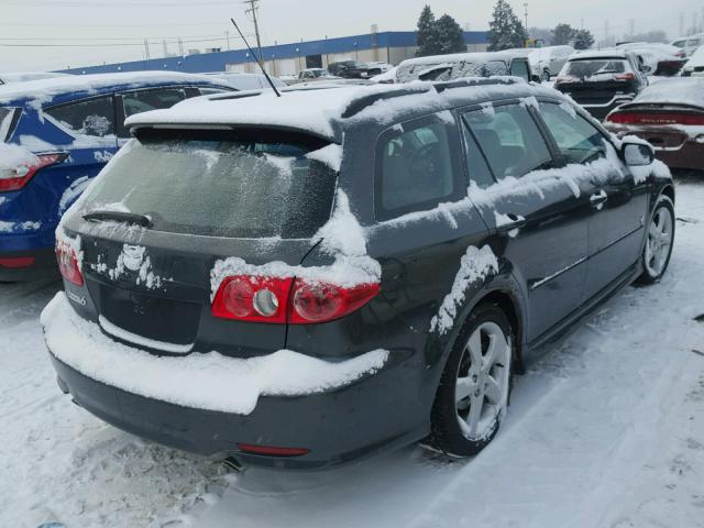 1YVHP82D045N92788 - 2004 MAZDA 6 S BLACK photo 4