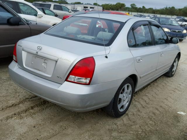 KMHDN45DX2U347509 - 2002 HYUNDAI ELANTRA GL SILVER photo 4