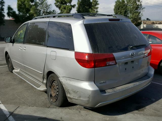 5TDZA23C05S254320 - 2005 TOYOTA SIENNA CE GRAY photo 3