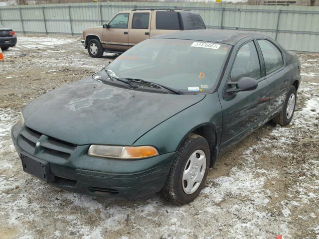 1B3EJ46C7VN536340 - 1997 DODGE STRATUS GREEN photo 2