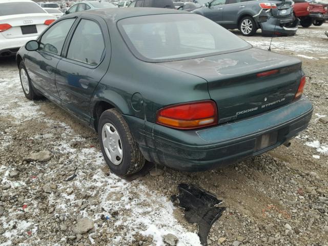 1B3EJ46C7VN536340 - 1997 DODGE STRATUS GREEN photo 3