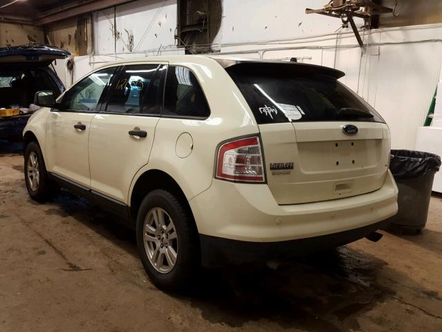 2FMDK46C88BA61705 - 2008 FORD EDGE SE WHITE photo 3