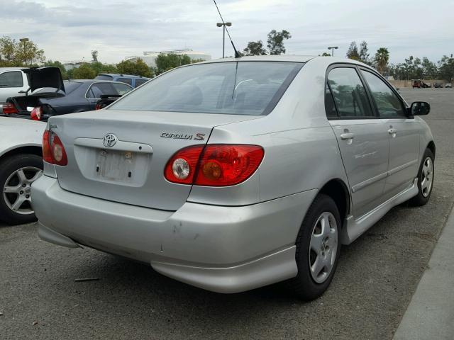 1NXBR32E13Z110704 - 2003 TOYOTA COROLLA CE SILVER photo 4