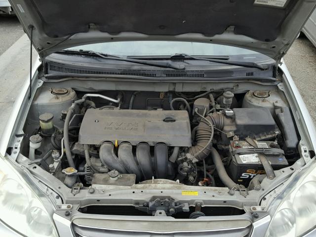 1NXBR32E13Z110704 - 2003 TOYOTA COROLLA CE SILVER photo 7