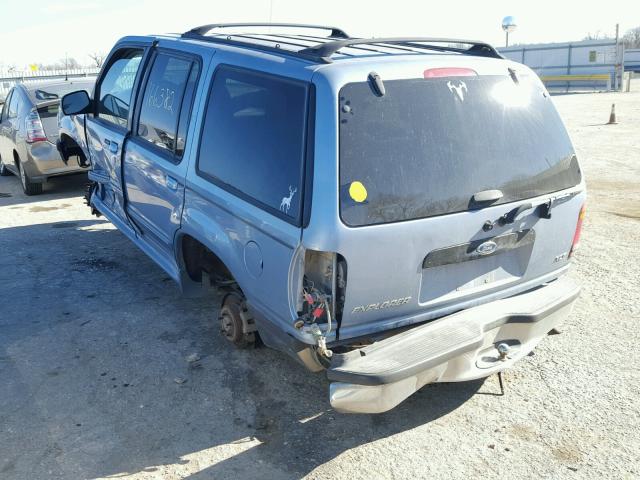 1FMZU34E1WZA25654 - 1998 FORD EXPLORER BLUE photo 3