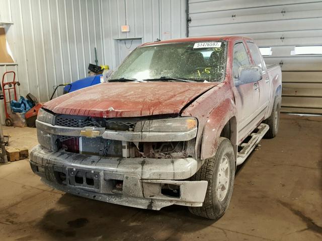 1GCDT136448151509 - 2004 CHEVROLET COLORADO BURGUNDY photo 2