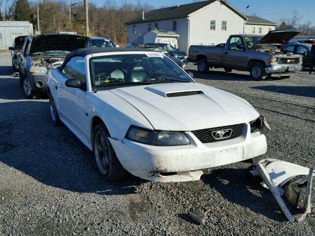 1FAFP45XX1F257092 - 2001 FORD MUSTANG GT WHITE photo 1