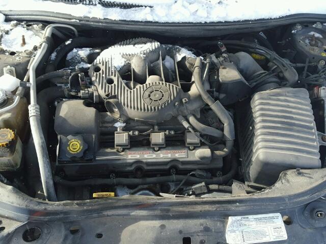 1C3EL55R23N562379 - 2003 CHRYSLER SEBRING LX BLACK photo 7