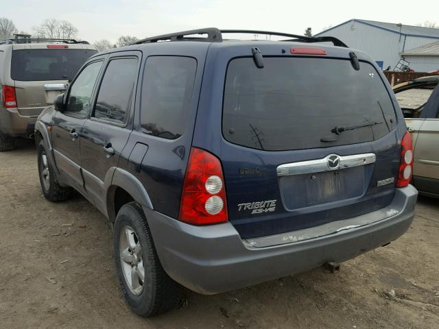 4F2CU08192KM43933 - 2002 MAZDA TRIBUTE LX BLUE photo 3