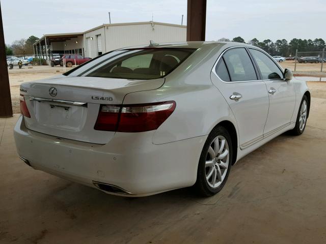 JTHBL46FX85057435 - 2008 LEXUS LS 460 WHITE photo 4