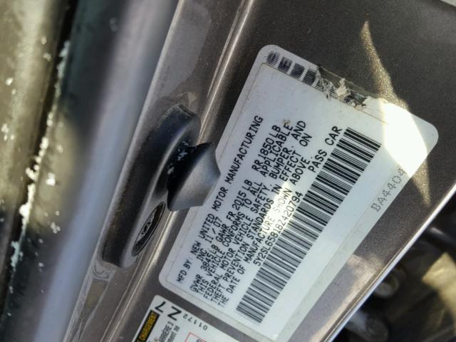 5Y2SL65818Z420794 - 2008 PONTIAC VIBE SILVER photo 10