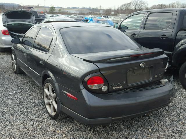 JN1CA31A61T101999 - 2001 NISSAN MAXIMA GXE BLACK photo 3