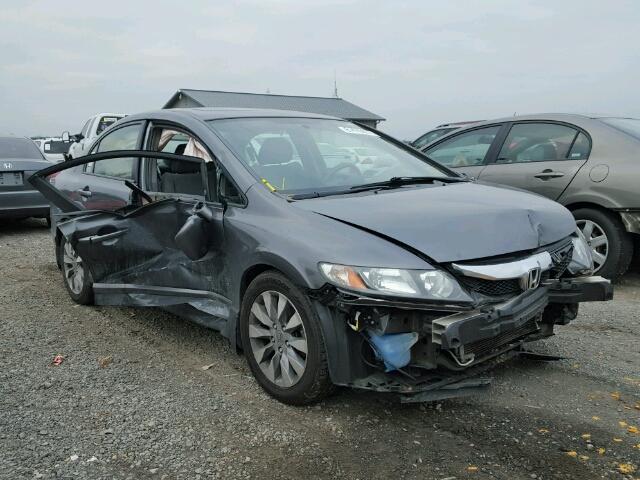 2HGFA16899H356175 - 2009 HONDA CIVIC EX GRAY photo 1