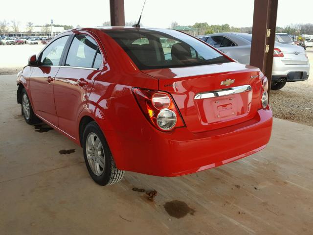 1G1JC5SH8E4157960 - 2014 CHEVROLET SONIC LT RED photo 3