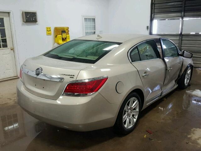 1G4GC5ED2BF178678 - 2011 BUICK LACROSSE C BEIGE photo 4