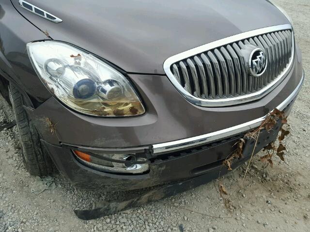 5GAER23708J186565 - 2008 BUICK ENCLAVE CX BROWN photo 9