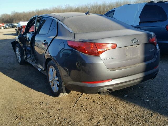 KNAGN4A75B5082572 - 2011 KIA OPTIMA EX CHARCOAL photo 3