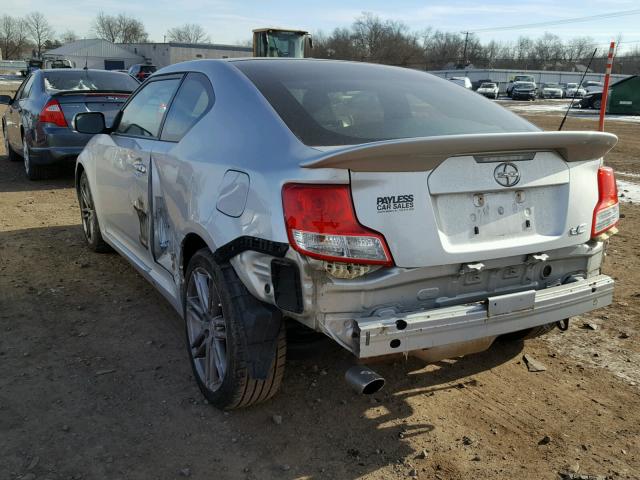 JTKJF5C77D3061271 - 2013 TOYOTA SCION TC SILVER photo 3