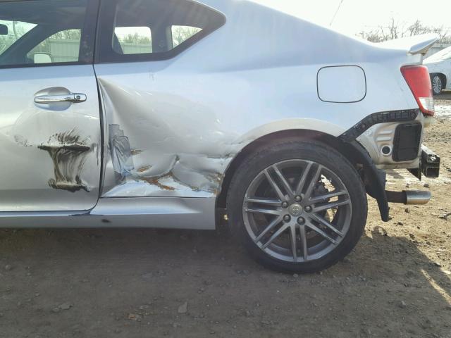 JTKJF5C77D3061271 - 2013 TOYOTA SCION TC 银色 照片 9