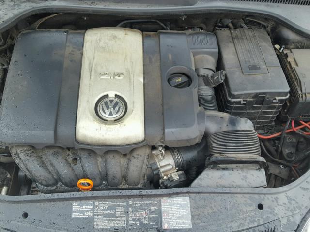 3VWSF71K65M616822 - 2005 VOLKSWAGEN NEW JETTA BLACK photo 7