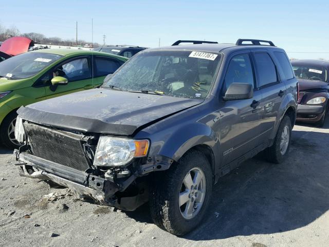 1FMCU93168KA74092 - 2008 FORD ESCAPE XLT GRAY photo 2