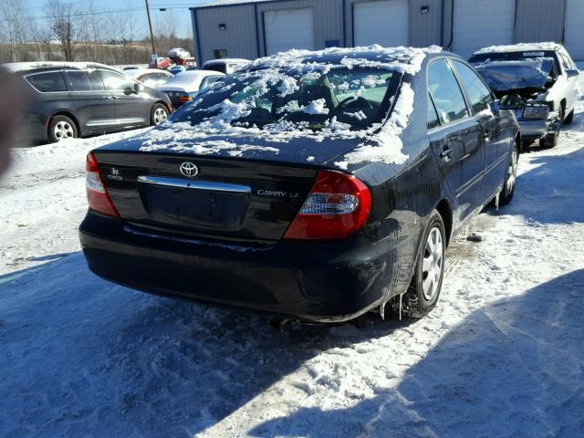 4T1BE32K24U273364 - 2004 TOYOTA CAMRY LE შავი ფოტო 4