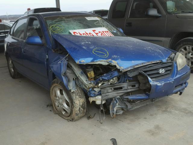 KMHDN56D54U115780 - 2004 HYUNDAI ELANTRA GL BLUE photo 1