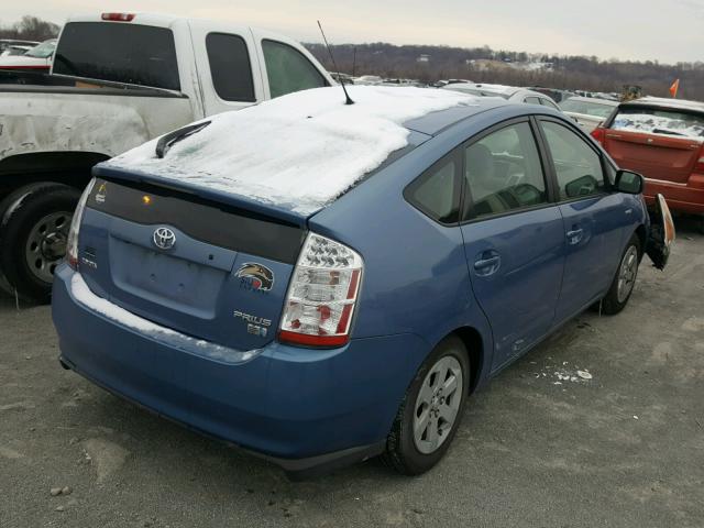 JTDKB20U177630189 - 2007 TOYOTA PRIUS BLUE photo 4