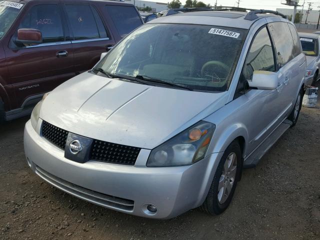 5N1BV28U34N305316 - 2004 NISSAN QUEST S SILVER photo 2