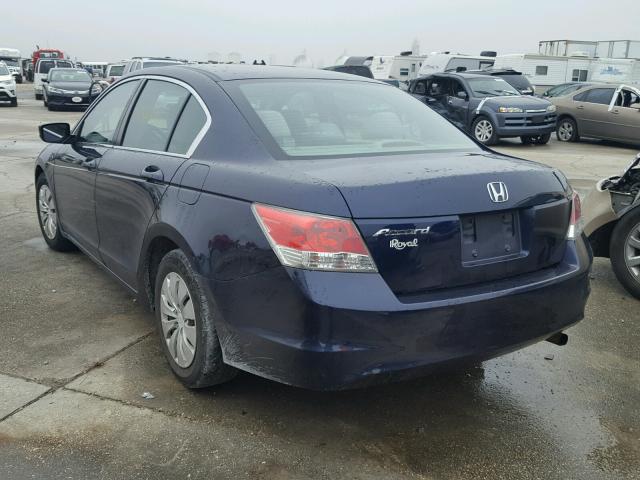 1HGCP2F31AA076894 - 2010 HONDA ACCORD LX BLUE photo 3