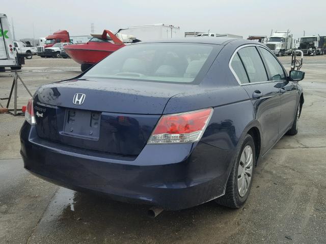 1HGCP2F31AA076894 - 2010 HONDA ACCORD LX BLUE photo 4