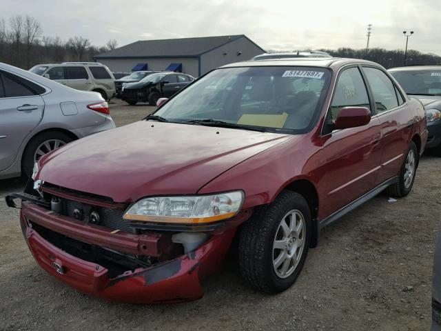 1HGCG56792A003262 - 2002 HONDA ACCORD SE RED photo 2