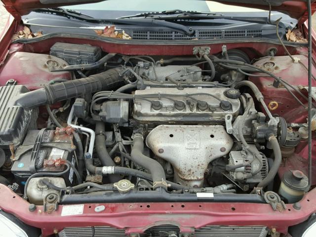 1HGCG56792A003262 - 2002 HONDA ACCORD SE RED photo 7