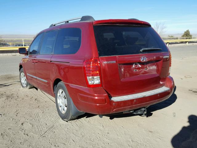 KNDMC233486048457 - 2008 HYUNDAI ENTOURAGE RED photo 3