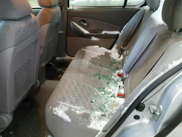 1G1ZT52805F264721 - 2005 CHEVROLET MALIBU LS SILVER photo 6